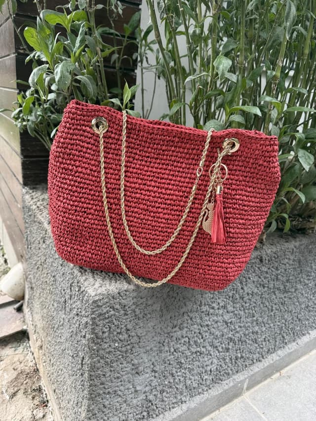 Terracotta Chain Shoulder Bag — 2 / 4
