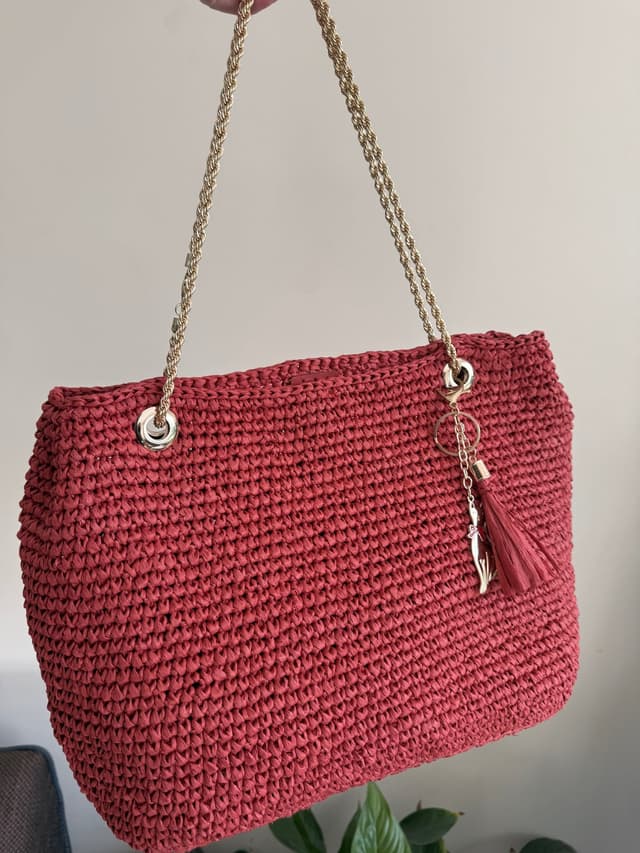 Terracotta Chain Shoulder Bag